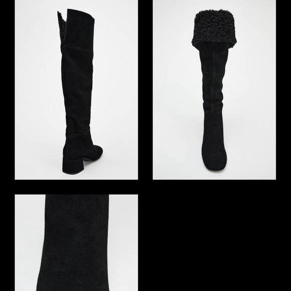 ZARA HEELED SUEDE KNEE HIGH BOOTS. Brand new with tag. - Picture 8 of 8